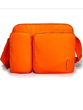 Thacker New York Cloud 
Organizer Crossbody Bag in Orange Papaya